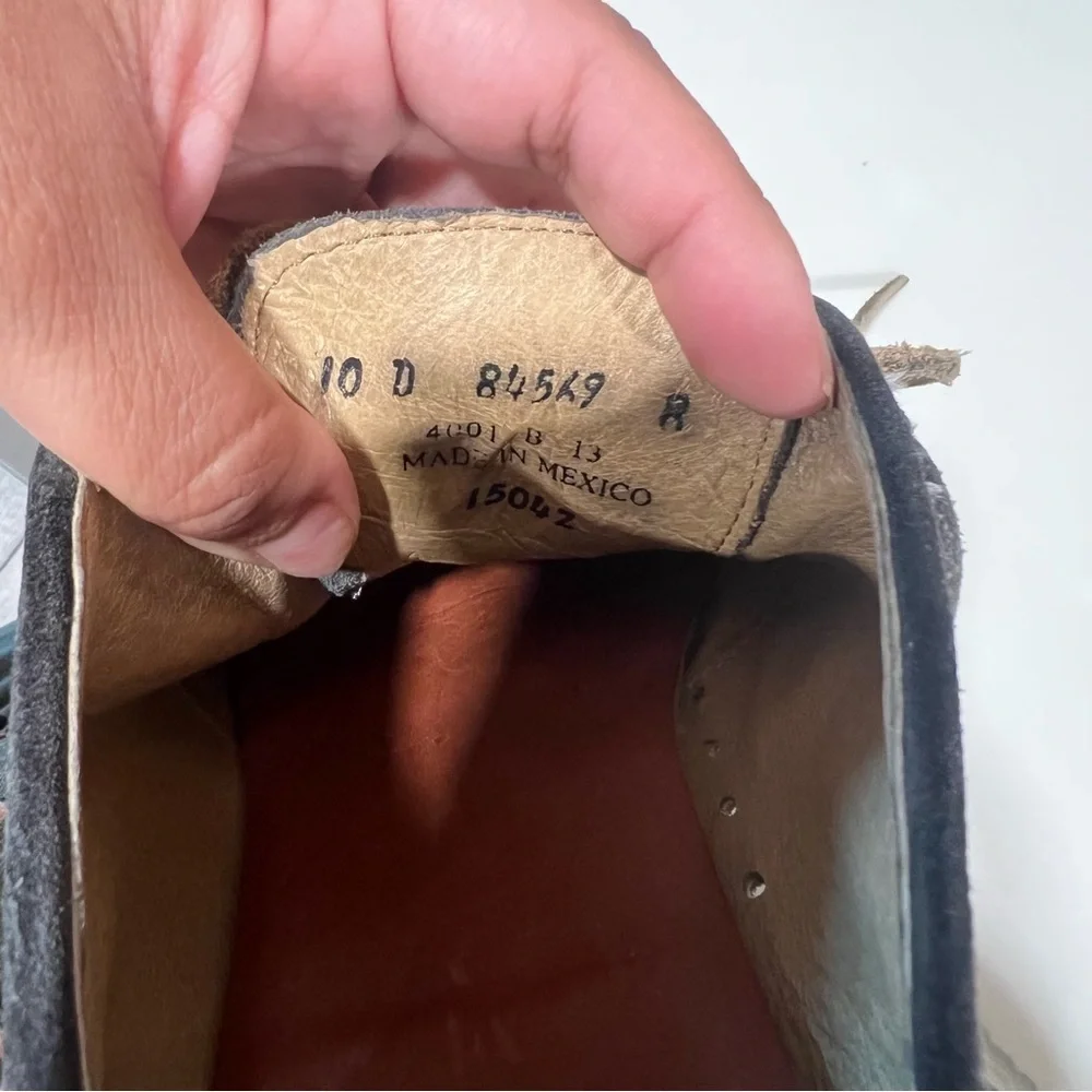 Frye Men's Gray Suede oxford Lace-Up Shoes‎ size 10 D casual dress shoes